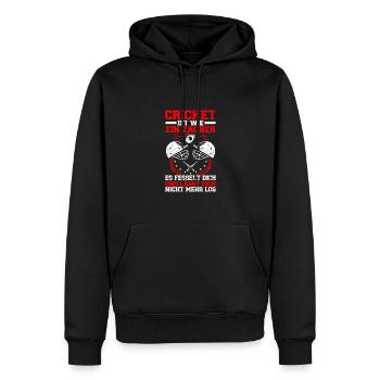 Cricket Ist Magie - Männer Premium Bio Hoodie - Schwarz - Vorne - Nico (187cm)