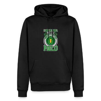 Je suis puissant sur le terrain de cricket - Sweat à capuche Premium bio Homme - noir - Devant - Nico (187cm)