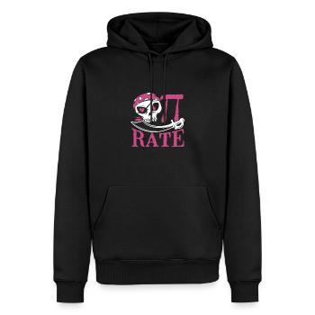 Pi Costume en pirate - Sweat à capuche Premium bio Homme - noir - Devant - Nico (187cm)