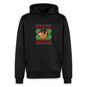 Hässliche, Träge Weihnachten - Männer Premium Bio Hoodie - Schwarz - Vorne - Nico (187cm)