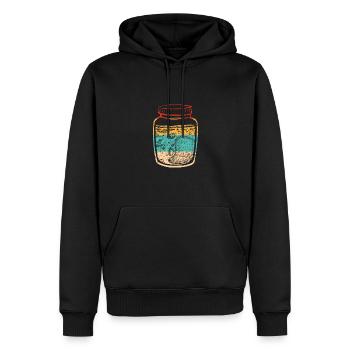 Colorful sourdough - Men’s Premium Organic Hoodie - black - Front - Nico (187cm)