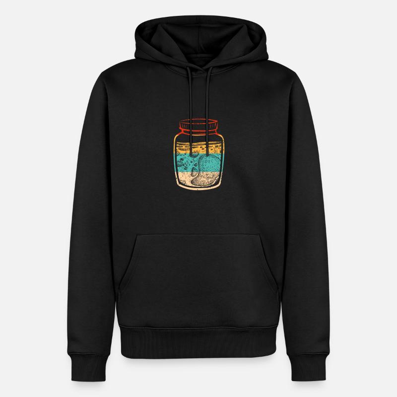 Bunter Sauerteig - Männer Premium Bio Hoodie - Schwarz