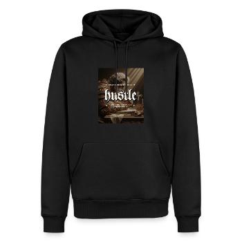 Hustle Renaissance Gemälde Betender Mann - Männer Premium Bio Hoodie - Schwarz - Vorne - Nico (187cm)