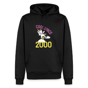 Cool seit 2000 Dabbing Katze 22. Geburtstag - Männer Premium Bio Hoodie - Schwarz - Vorne - Nico (187cm)