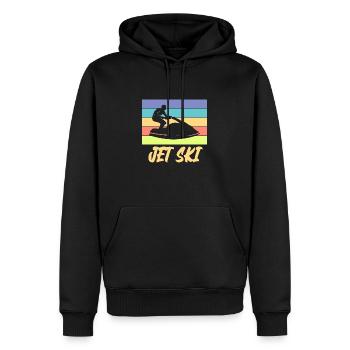 jet ski - Men’s Premium Organic Hoodie - black - Front - Nico (187cm)