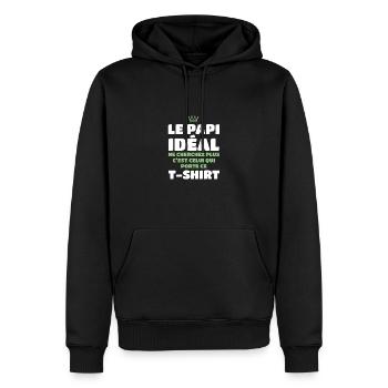 The ideal Grandpa, look no further, is me - Men’s Premium Organic Hoodie - black - Front - Nico (187cm)