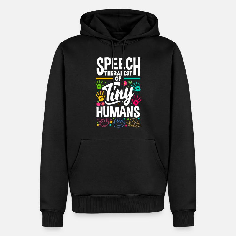 Speech Language Pathologist Pediatric Speech - Männer Premium Bio Hoodie - Schwarz