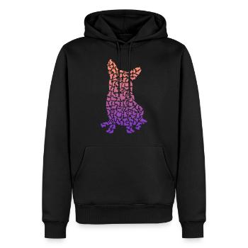 Welsh Corgi Dog Propriétaire de chien Welsh Corgi - Sweat à capuche Premium bio Homme - noir - Devant - Nico (187cm)
