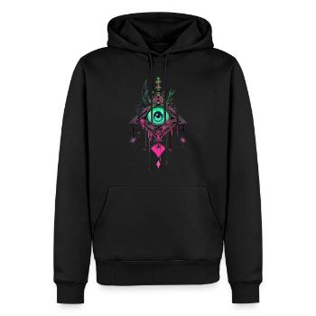 Dreamcatcher #4 - Men’s Premium Organic Hoodie - black - Front - Nico (187cm)