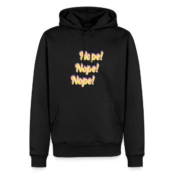 Non! Non! Non! - Sweat à capuche Premium bio Homme - noir - Devant - Nico (187cm)