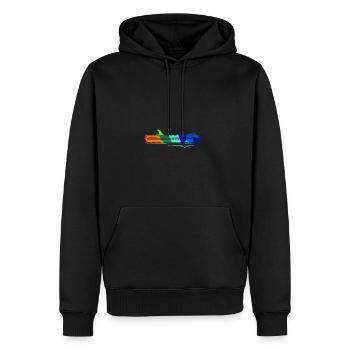 Kreuzfahrtschiff Regenbogen Polygon Schiffe - Männer Premium Bio Hoodie - Schwarz - Vorne - Nico (187cm)