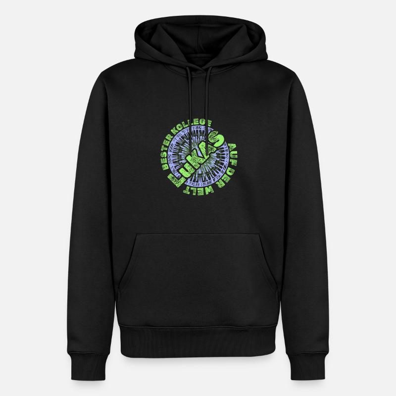 Chef Lukas - Männer Premium Bio Hoodie - Schwarz