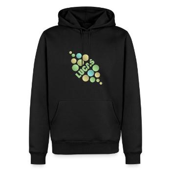 Cadeau pour LuCas - Sweat à capuche Premium bio Homme - noir - Devant - Nico (187cm)