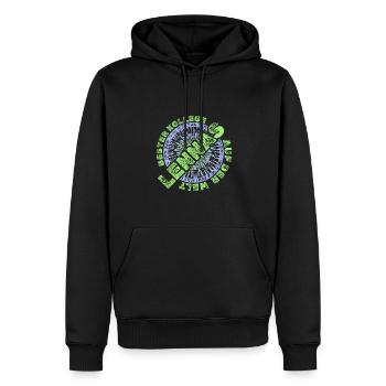 Mitarbeiter Lennas - Männer Premium Bio Hoodie - Schwarz - Vorne - Nico (187cm)