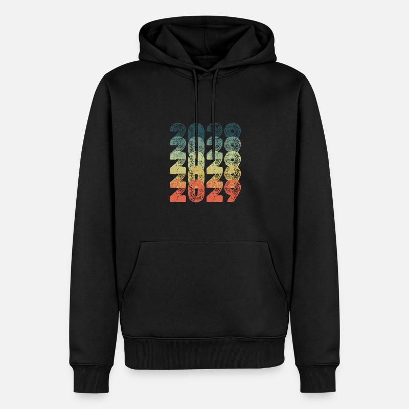 2029 2029 - Sweat à capuche Premium bio Homme - noir