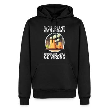 Erneuerbare Nukleare Spruch für Nukleartechnik - Männer Premium Bio Hoodie - Schwarz - Vorne - Nico (187cm)