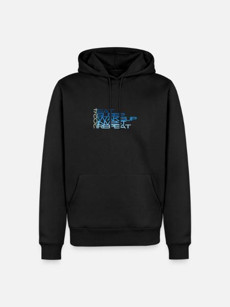 tägliche Routine oder den Alltag - Männer Premium Bio Hoodie - Schwarz