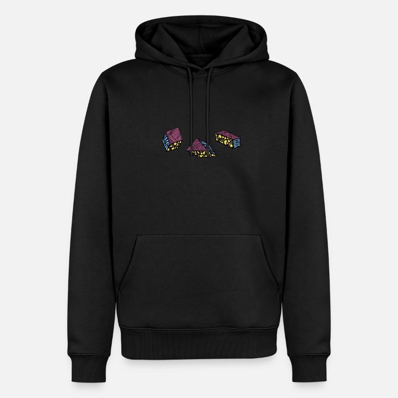 Formes et motifs - Sweat à capuche Premium bio Homme - noir