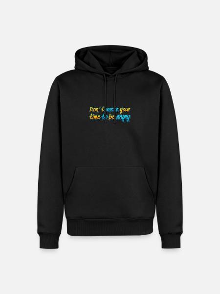Don't waste your life.. - Men’s Premium Organic Hoodie - black
