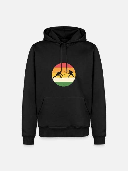 Fencing Sports Athletes Poison - Men’s Premium Organic Hoodie - black