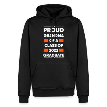 Proud Grandma of A Class of 2022 Graduate Gift - Men’s Premium Organic Hoodie - black - Front - Nico (187cm)