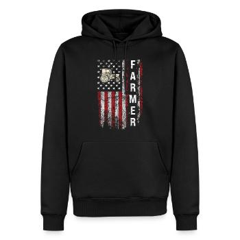 Traktorliebhaber Lustiges Traktorgeschenk - Männer Premium Bio Hoodie - Schwarz - Vorne - Nico (187cm)