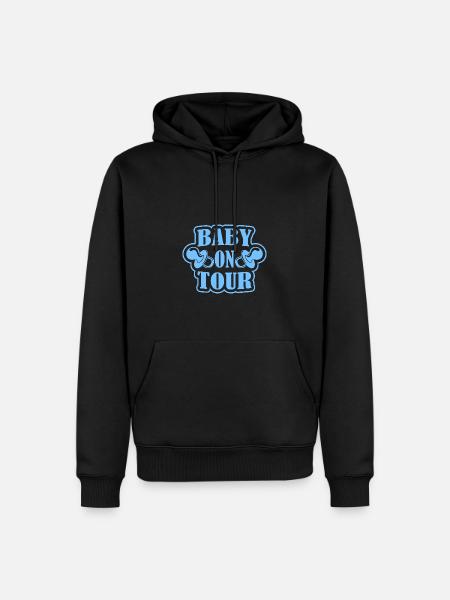 Bébé en tournée - Sweat à capuche Premium bio Homme - noir