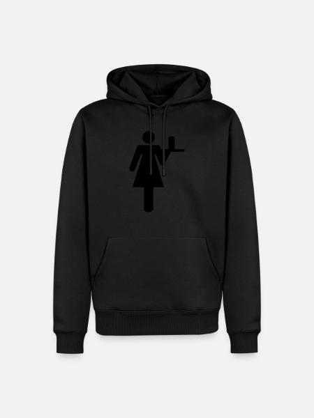 Kellnerin - Männer Premium Bio Hoodie - Schwarz