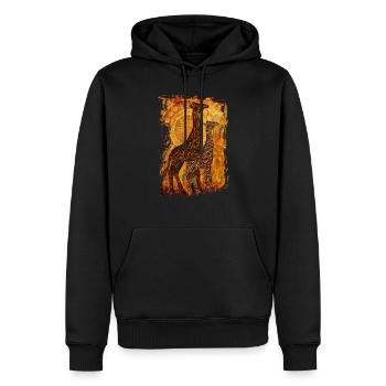 AFRICAN SUMMER - Männer Premium Bio Hoodie - Schwarz - Vorne - Nico (187cm)