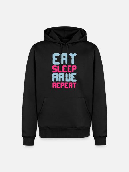 Eat Sleep Rave Repeat - Men’s Premium Organic Hoodie - black