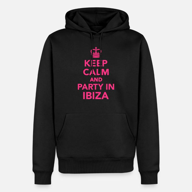 Ibiza - Männer Premium Bio Hoodie - Schwarz