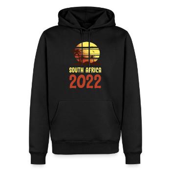 South Africa 2022 Palmen - Männer Premium Bio Hoodie - Schwarz - Vorne - Nico (187cm)
