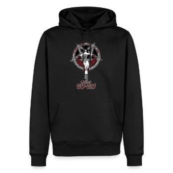 Dark Women gif - Männer Premium Bio Hoodie - Schwarz - Vorne - Nico (187cm)
