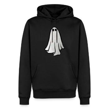 ghost - Men’s Premium Organic Hoodie - black - Front - Nico (187cm)