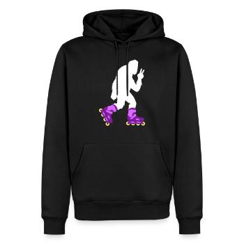Bigfoot Roller Skating Roller Derby Cadeau - Sweat à capuche Premium bio Homme - noir - Devant - Nico (187cm)