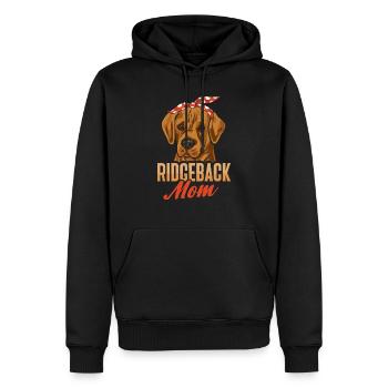 Rhodesian Ridgeback Hund - Männer Premium Bio Hoodie - Schwarz - Vorne - Nico (187cm)