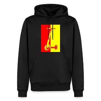 E-Scooter E-Roller Scooter - Sweat à capuche Premium bio Homme - noir - Devant - Nico (187cm)