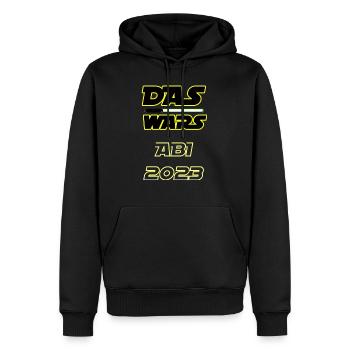 Abitur 2023 - Männer Premium Bio Hoodie - Schwarz - Vorne - Nico (187cm)