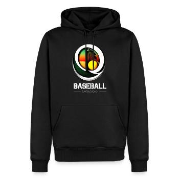Magnifique tshirt pour amateur de baseball - Sweat à capuche Premium bio Homme - noir - Devant - Nico (187cm)