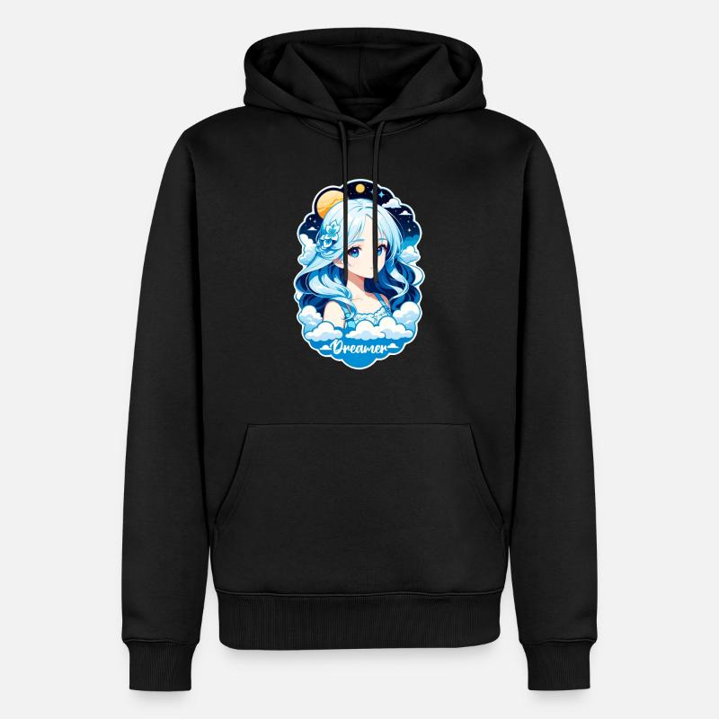 Träumer - Träumer - Träumer - Traum - Träumerei - Männer Premium Bio Hoodie - Schwarz