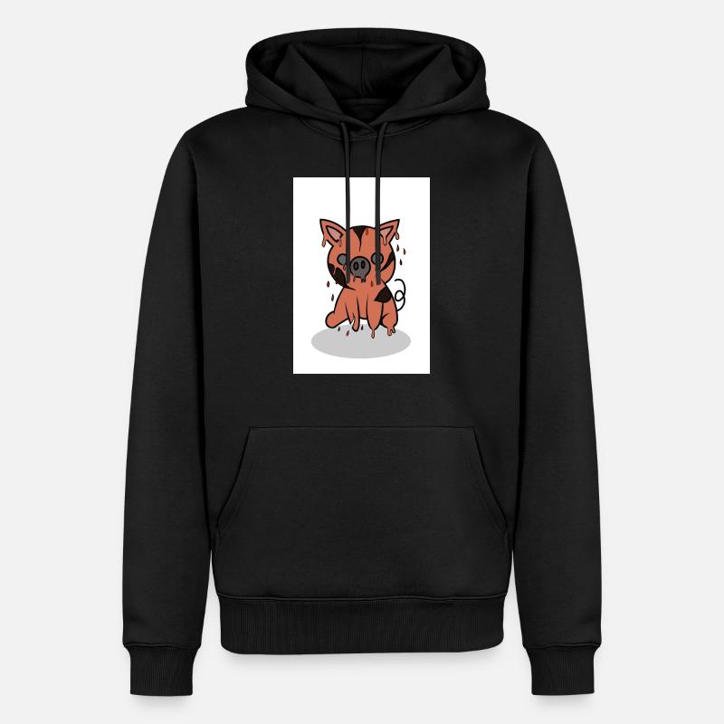 Numéro IMG 0019 - Sweat à capuche Premium bio Homme - noir