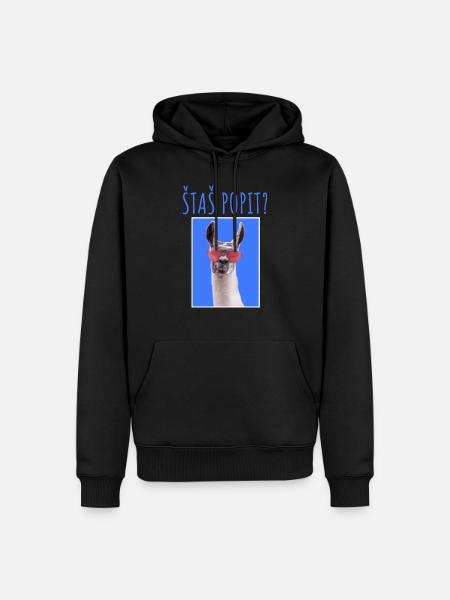 ŠTAŠ POPIT MAJICA - Männer Premium Bio Hoodie - Schwarz