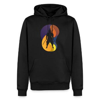 Samurai Ninja Karate - Männer Premium Bio Hoodie - Schwarz - Vorne - Nico (187cm)
