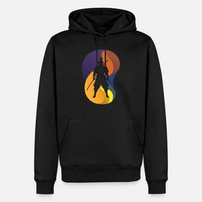 Samurai Ninja Karate - Männer Premium Bio Hoodie - Schwarz