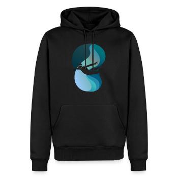 Schwimmen Taucherbrille Apnoe - Männer Premium Bio Hoodie - Schwarz - Vorne - Nico (187cm)