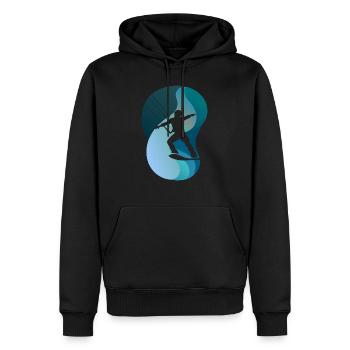 Wakeboard Wakeboarding Wakeboarder - Sweat à capuche Premium bio Homme - noir - Devant - Nico (187cm)