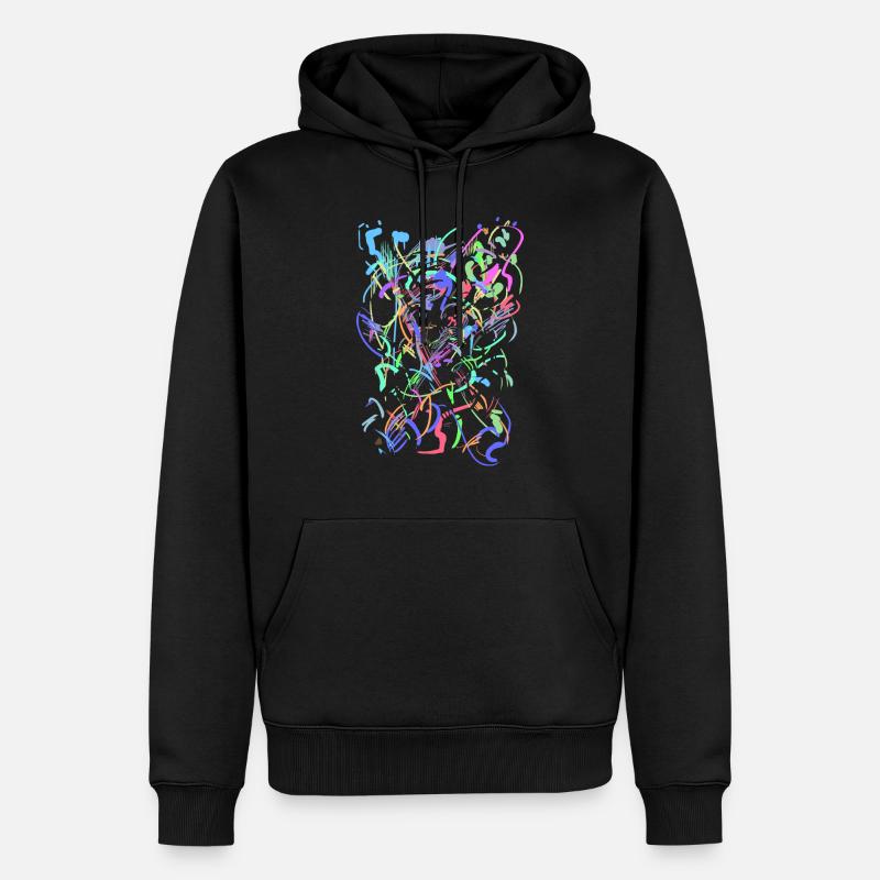 Moderne Kunst - Männer Premium Bio Hoodie - Schwarz
