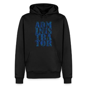 Administrator Admin IT EDV Computer - Männer Premium Bio Hoodie - Schwarz - Vorne - Nico (187cm)