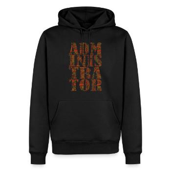 Administrator Admin IT EDP Computer PC Network - Men’s Premium Organic Hoodie - black - Front - Nico (187cm)