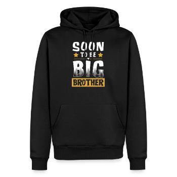 Bientôt être Big Brother - Big Brother - Sweat à capuche Premium bio Homme - noir - Devant - Nico (187cm)